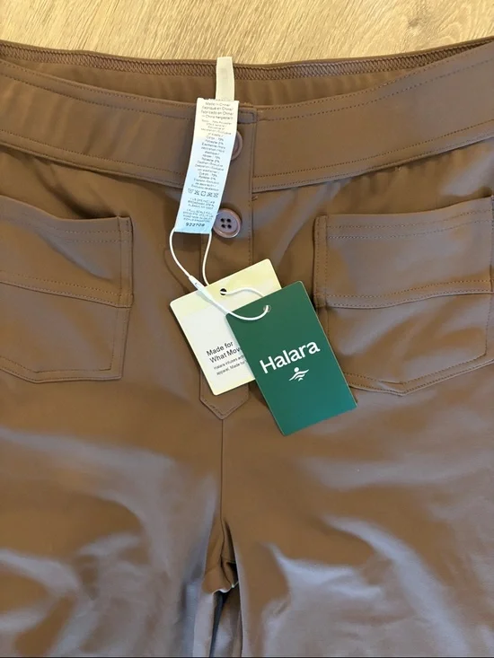 XS Halara High-Rise Wide Leg Pants in Dark Brown - Picture 2 of 3